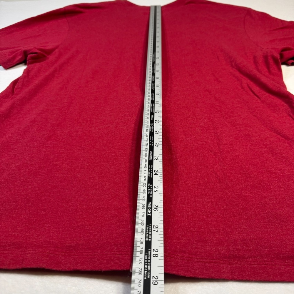 '47 BRAND Men's XL UNIVERSITY OF MISSISSIPPI Ole Miss Rebels Heather Red T-Shirt - Picture 8 of 8